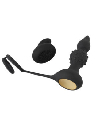 RC Butt Plug with Cock & Ball Rings
